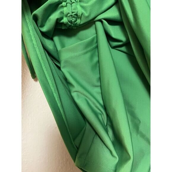 NWT Nani The Ruched Swim Skirt Green Verde Built in Shorts Pocket Womens Size XL - Picture 11 of 12